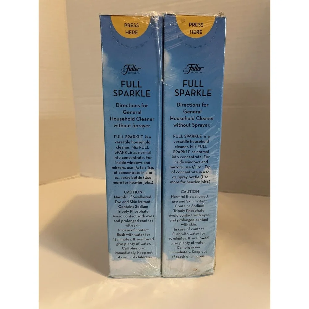 Fuller Brush Full Sparkle Window & All Purpose Cleaner Refill Lot 2 Boxes